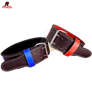 RC Fitness Wear XXL Polished <b>Leather</b> Powerlifting Belt Stainless Steel Buckle Breathable Professional Protection Curved - Product Image 3