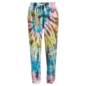 ¡Los pantalones de Jogger más vendidos del fabricante OEM con estampado de tinte anudado para mujer, talla XL, encaje elástico, entrenamientos de invierno para correr, precio barato! - Product Image 1