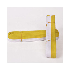 BJJ GI เข็มขัดศิลปะการต่อสู้ที่มีสีสันเข็มขัดคาราเต้เทควันโด้คาราเต้ BJJ เข็มขัดกำหนดโลโก้เอง - Product Image 1