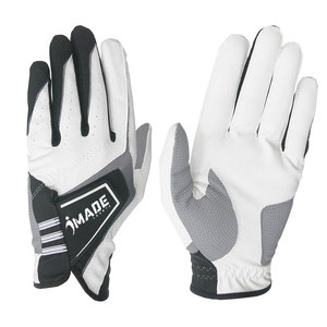 Fashion Design Regular Sizes Left Hand Black Goatskin Cabretta Leather Golf <b>Glove</b> - Product Image 1