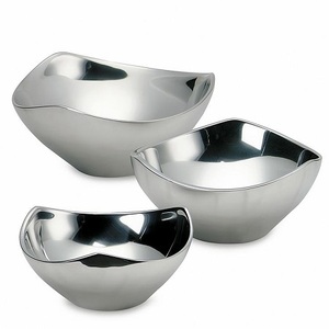 2025 Kitchen Accessories Unique Design Set of Three Metal Serving <b>Bowl</b> New Premium Quality <b>Dessert</b> <b>Bowl</b> for Parties and Hotel - Product Image 1