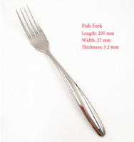 Cuillère et fourchette à gâteau en acier inoxydable, ustensiles de Chef, couverts de maison, fourchette à gâteau à trois suspension, CE approuvé