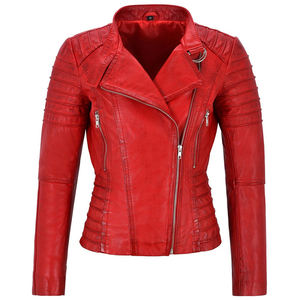 Chaqueta de cuero Pu para mujer, chaqueta de cuero de alta calidad - Product Image 1
