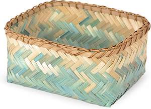 Panier de rangement en bambou tissé de haute qualité, organisateur de maison, prix avantageux en vente ! - Product Image 6