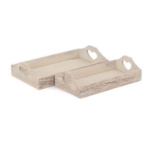 Plateau de service en bois de forme rectangulaire classique Simple plateau de service décoratif fait à la main plat de service abordable - Product Image 3