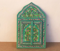 Miroir Marocain Peint À La Main Décorations En Bois Miroirs Muraux Miroirs De Sol Personnalisé À La Main Au Maroc OEM Disponible 10