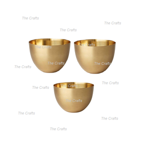 Bol de service en métal couleur or avec forme ronde bol de service de taille personnalisée avec qualité exclusive - Product Image 1
