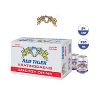 Boisson énergisante Red Tiger de qualité supérieure, marque OEM, infusée à la taurine, faible en glucides, sans sucre et certifiée Halal