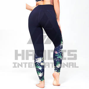 Conceptions de sublimation fabriquées au Pakistan leggings athlétiques d'entraînement pour femmes leggings de yoga brillants femmes entraînement fitness tout legging - Product Image 2