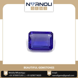 Cuentas de tanzanita natural calibradas Octágono 100%, piedras preciosas sueltas a precio de fábrica para la fabricación de joyas de piedras preciosas en Color azul - Product Image 5