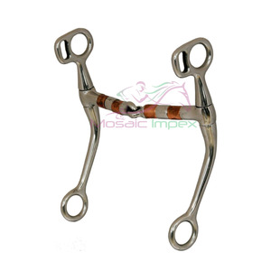 Mosaic Impex Antique Western Bit Equipment Brocas de equitación de excelente calidad Broca de boca suelta Boca articulada Pieza de boca de caballo - Product Image 6