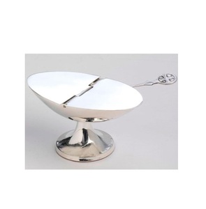 Bateau rond avec croix bourgeonnée fournitures d'église cuivworld inde - Product Image 4