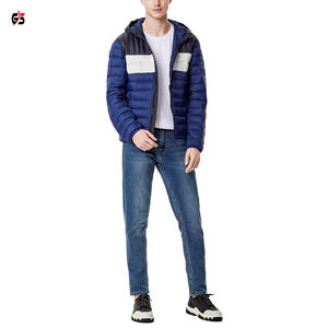 Chaqueta acolchada para hombre, ropa de invierno, tela de retales 100% poliéster, Logo personalizado, transpirable, moda para exteriores, precio barato, OEM - Product Image 3