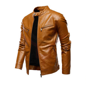New Leather <b>Jacket</b> for <b>Men's</b> 2022 Wholesale Fashion <b>Men</b> Genuine Leather <b>Jacket</b> - Product Image 1
