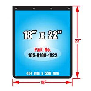 Das Fahrzeug zubehör des Herstellers PVC Auto Kotflügel Schmutz fänger für Anhänger und LKW mit kunden spezifischem LOGO 18x22 Zoll