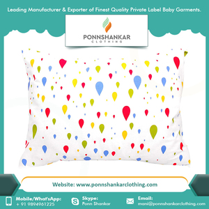 Bébé Tissu Housse De Coussin De Qualité Supérieure OEM Approvisionnement Bébé Coton Bio Bébé Taie d'oreiller - Product Image 2