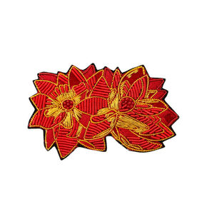 Bordado Flor Lingote Alambre Broche Flor Lingote Alambre Broches - Product Image 1