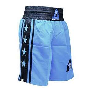Shorts de boxe classiques unisexes 100% polyester durables et à séchage rapide pour les arts martiaux avec logo personnalisé sur le devant et étiquette de marque personnalisée - Product Image 4
