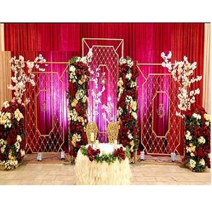 Fondo moderno para boda, decoración de paredes de vela de color dorado, para escenario y bodas - Product Image 1