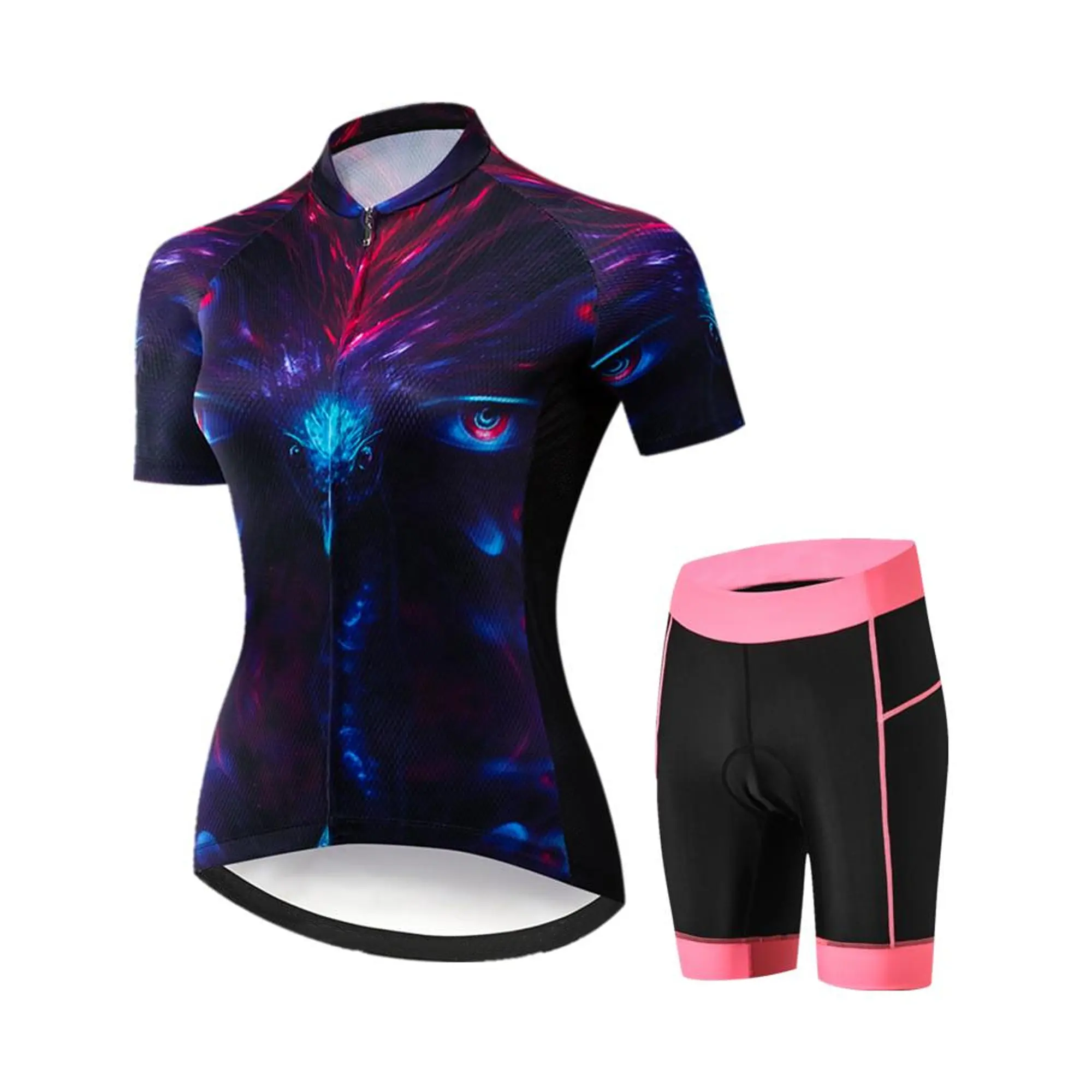 Conjunto de ciclismo profesional para mujer, ropa para bicicleta de carreras, pantalón corto con pechera de carreras, 2021