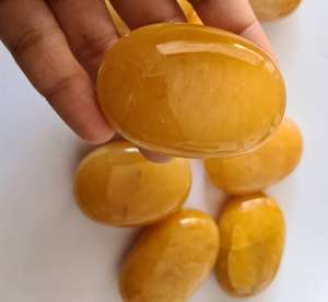 หินอะเวนจูรีนสีเหลืองหินปาล์ม,หินอะเวนจูรีนหินปาล์มคริสตัลสีเหลืองสำหรับเป็นของขวัญโมรา Alfazal - Product Image 5