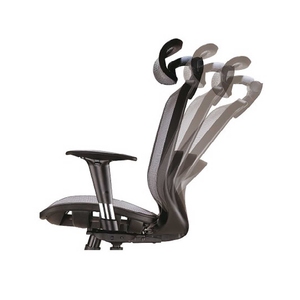 Silla de Oficina Ergonómica de Malla con Reposabrazos y Reposacabezas Ajustables, Silla Giratoria de Escritorio para Oficina en Casa, Diseño Contemporáneo - Product Image 2