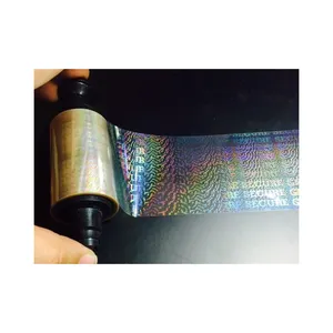 אריזה הולוגרפית H סרט באיכות גבוהה Multicoloured מאובטח אמיתי כיסוי הולוגרפית עבור כרטיס מדפסות