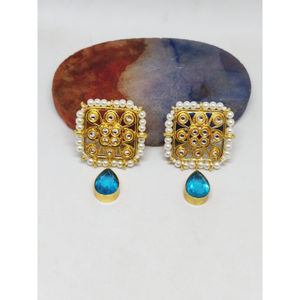 Boucles d'oreille en pierre pour filles et femmes, boucles d'oreille faites à la main, nouvelle tendance, - Product Image 5