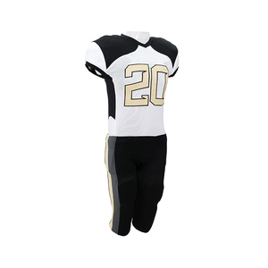 Uniforme de football américain de haute qualité avec logo personnalisé manches courtes respirant grande taille couleurs et tailles personnalisées pour l'entraînement - Product Image 4
