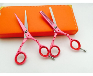 Ciseaux de coiffure professionnels ciseaux d'amincissement de barbier rasoir - Product Image 1