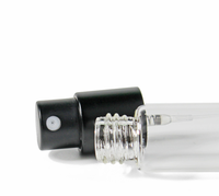 Flacon en verre unique de 15ml avec pompe à vis en aluminium pour atomiseur de parfum de poche d'huile de parfum Vaporisateur de parfum portable de 15ml