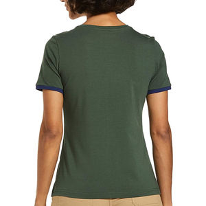 T-shirt col rond pour femmes, en coton, sans couture, à séchage rapide, de haute qualité, vente en gros, - Product Image 2