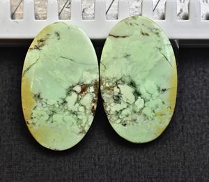 Pendientes de GEMA de crisoprasa de limón, pendientes de Gema Natural de crisoprasa - Product Image 3