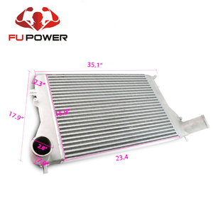 Noyau de refroidisseur intermédiaire en aluminium t6601, pour VW <span class=keywords><strong>Golf</strong></span> <span class=keywords><strong>5</strong></span> 2.0T FSI, refroidisseur à eau à montage frontal - Product Image 3