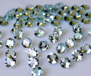 Aigue-marine forme ronde coupe brillante facettes pierres précieuses en vrac cabochon poli faisant des bijoux prix de gros qualité naturelle - Product Image 1