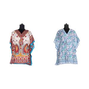 Vêtements grande taille 2025 vente en gros court Caftan Designs main bloc imprimé Caftan fait main indien Caftan Abaya Kaftan Caftan arabe - Product Image 1