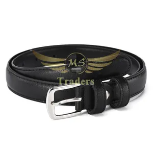 Nuevo cinturón vaquero salvaje negro de alta calidad para mujer, cinturón con hebilla plateada, correa de cuero para mujer, pretina para estudiantes jóvenes - Product Image 1