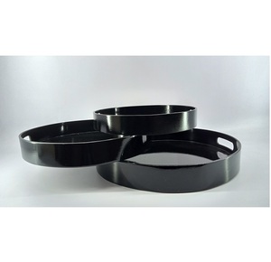 Bandeja Redonda de Madera 100% Natural de Nuevo Diseño, Acabado Pulido Ecológico para Uso en Cocina y Restaurante - Product Image 2