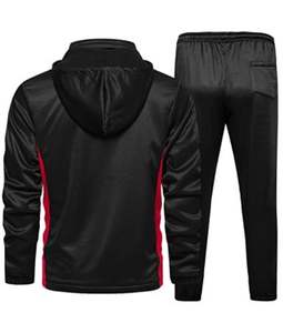 Ensemble de survêtement de sport à fermeture éclair complète personnalisé pour adultes Plus Size Survêtement de sport d'hiver à séchage rapide Logo imprimé Respirant - Product Image 4