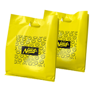 Shopping Packaging Die Cut Bag Merchandise Handle Plastic Bags
