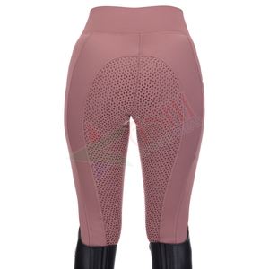 Vente directe Fabricant Dames Siège complet Sports Équestres Leggings En Cuir Spandex Culotte En Silicone Équitation En Gros - Product Image 3