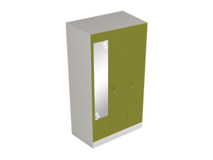 Armoire indienne contemporaine à 3 portes en acier Godrej pour atelier et salon - Product Image 2