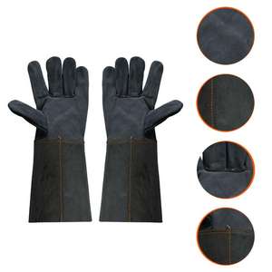Guantes de soldadura de cuero de piel de oveja de vaca Unisex 2025, protección de mano derecha e izquierda para hombres, equipo de seguridad de moda, ropa de seguridad para hombres - Product Image 2