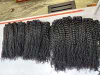Cheveux brésiliens bruts non traités, crépus/bouclés, Remy, pointes en kératine, double trame, closure frontale 13x6, 5x5, 100g, sans cheveux humains
