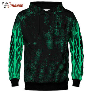 2019 nouveauté personnalisé pleine Sublimation pull à capuche de haute qualité français éponge tissu 3D imprimé Logo brodé - Product Image 3