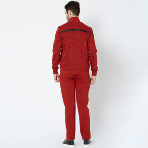 Traje de pista al aire libre para hombre y mujer, chándal de diseño personalizado, con logotipo, tecnología polar, con cremallera, para correr, venta al por mayor - Product Image 2