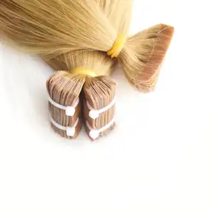 Klebeband in geraden Haar verlängerungen in voller Länge Rohe vietnam esische Qualität Haar verlängerungen Bündel Haar verkäufer