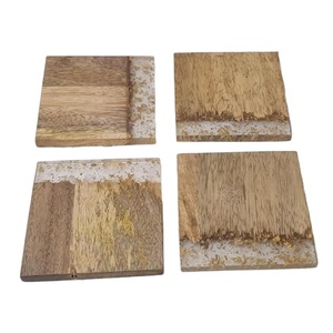 Tendance le plus populaire fait à la main design moderne thés en bois et en résine servant des sous-verres accessoires de cuisine pour la vente en gros tampons antidérapants - Product Image 1
