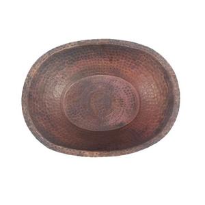 Bol à pédicure en cuivre martelé antique de forme ovale, bol à manucure en cuivre de la plus grande qualité à prix avantageux - Product Image 1