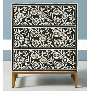 Bone Inlay Chest of Drawer Beautiful Home Decor Side Table